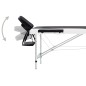vidaXL Camilla de masaje plegable 2 zonas aluminio negro y blanco vidaXL Camilla de masaje plegable 2 zonas aluminio negro y blanco