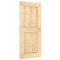 vidaXL Puerta corredera con herrajes madera maciza de pino 90x210 cm