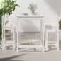 vidaXL Set de mesa y taburetes altos jardín 3 pzas madera pino blanco vidaXL Set de mesa y taburetes altos jardín 3 pzas madera pino blanco