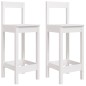 vidaXL Set de mesa y taburetes altos jardín 3 pzas madera pino blanco vidaXL Set de mesa y taburetes altos jardín 3 pzas madera pino blanco