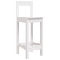 vidaXL Set de mesa y taburetes altos jardín 3 pzas madera pino blanco vidaXL Set de mesa y taburetes altos jardín 3 pzas madera pino blanco
