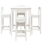 vidaXL Set de mesa y taburetes altos jardín 5 pzas madera pino blanco vidaXL Set de mesa y taburetes altos jardín 5 pzas madera pino blanco