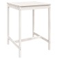 vidaXL Set de mesa y taburetes altos jardín 5 pzas madera pino blanco vidaXL Set de mesa y taburetes altos jardín 5 pzas madera pino blanco