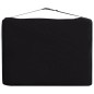 vidaXL Camilla de masaje plegable 2 zonas aluminio negro y blanco vidaXL Camilla de masaje plegable 2 zonas aluminio negro y blanco