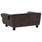vidaXL Sofá para perro felpa marrón 72x45x30 cm vidaXL Sofá para perro felpa marrón 72x45x30 cm