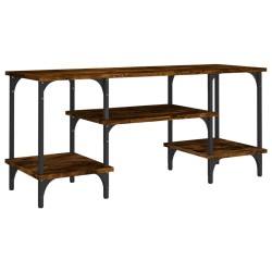 vidaXL Mueble de TV madera contrachapada roble ahumado 102x35x45,5 cm