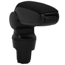 vidaXL Reposabrazos para coche ABS negro 13x33x(33-49) cm