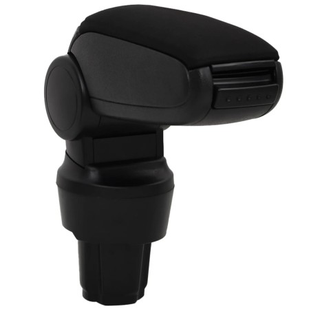 vidaXL Reposabrazos para coche ABS negro 13x33x(33-49) cm