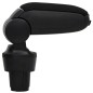vidaXL Reposabrazos para coche ABS negro 13x33x(33-49) cm