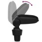 vidaXL Reposabrazos para coche ABS negro 13x33x(33-49) cm