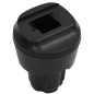 vidaXL Reposabrazos para coche ABS negro 13x33x(33-49) cm