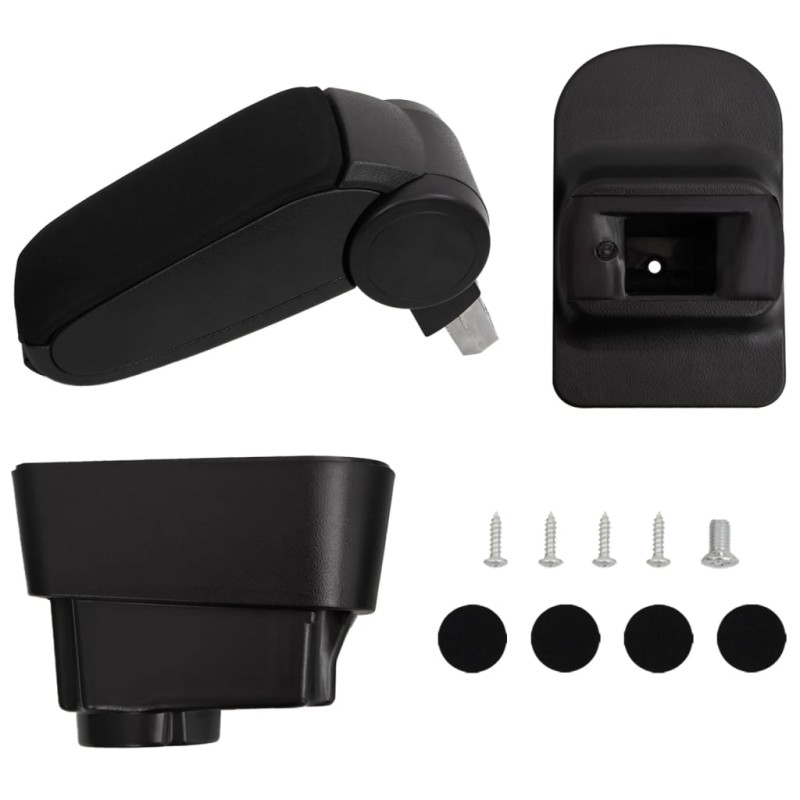 vidaXL Reposabrazos para coche ABS negro 11x35x(32-49) cm vidaXL Reposabrazos para coche ABS negro 11x35x(32-49) cm