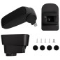 vidaXL Reposabrazos para coche ABS negro 11x35x(32-49) cm vidaXL Reposabrazos para coche ABS negro 11x35x(32-49) cm
