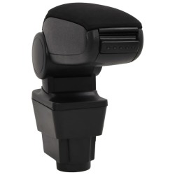 vidaXL Reposabrazos para coche ABS negro 11x35x(32-49) cm