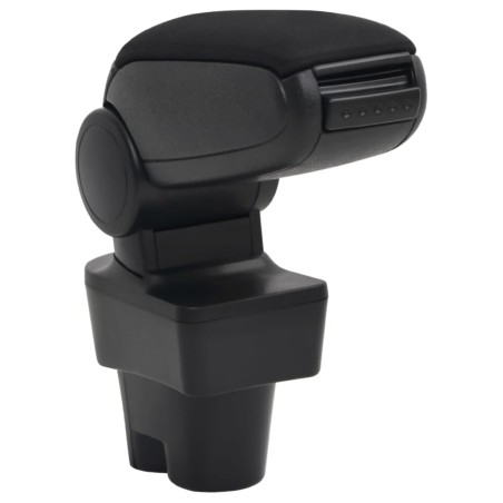 vidaXL Reposabrazos para coche ABS negro 12x36x(33,5-48) cm