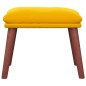 vidaXL Reposapiés de terciopelo amarillo mostaza 45x29,5x35 cm vidaXL Reposapiés de terciopelo amarillo mostaza 45x29,5x35 cm