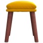 vidaXL Reposapiés de terciopelo amarillo mostaza 45x29,5x35 cm vidaXL Reposapiés de terciopelo amarillo mostaza 45x29,5x35 cm