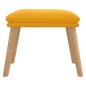vidaXL Reposapiés de terciopelo amarillo mostaza 45x29,5x35 cm vidaXL Reposapiés de terciopelo amarillo mostaza 45x29,5x35 cm