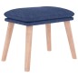 vidaXL Reposapiés de tela azul 45x29,5x35 cm vidaXL Reposapiés de tela azul 45x29,5x35 cm