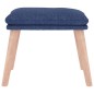 vidaXL Reposapiés de tela azul 45x29,5x35 cm vidaXL Reposapiés de tela azul 45x29,5x35 cm