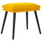 vidaXL Reposapiés de terciopelo amarillo mostaza 45x29,5x35 cm vidaXL Reposapiés de terciopelo amarillo mostaza 45x29,5x35 cm