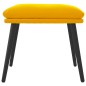 vidaXL Reposapiés de terciopelo amarillo mostaza 45x29,5x35 cm vidaXL Reposapiés de terciopelo amarillo mostaza 45x29,5x35 cm