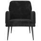 vidaXL Sillón de terciopelo negro 62x79x79 cm vidaXL Sillón de terciopelo negro 62x79x79 cm