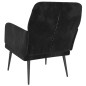 vidaXL Sillón de terciopelo negro 62x79x79 cm vidaXL Sillón de terciopelo negro 62x79x79 cm