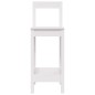 vidaXL Taburetes altos 2 uds madera maciza pino blanco 40x41,5x112 cm vidaXL Taburetes altos 2 uds madera maciza pino blanco 40x41,5x112 cm