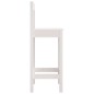 vidaXL Taburetes altos 2 uds madera maciza pino blanco 40x41,5x112 cm vidaXL Taburetes altos 2 uds madera maciza pino blanco 40x41,5x112 cm