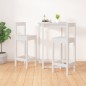 vidaXL Taburetes altos 2 uds madera maciza pino blanco 40x41,5x112 cm vidaXL Taburetes altos 2 uds madera maciza pino blanco 40x41,5x112 cm