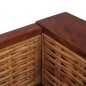 vidaXL Sofá de 2 plazas con cojines ratán natural marrón vidaXL Sofá de 2 plazas con cojines ratán natural marrón