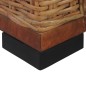 vidaXL Sofá de 2 plazas con cojines ratán natural marrón vidaXL Sofá de 2 plazas con cojines ratán natural marrón