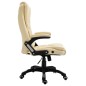 vidaXL Silla de oficina de cuero sintético color crema vidaXL Silla de oficina de cuero sintético color crema