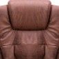 vidaXL Silla de oficina de masaje piel de ante sintética marrón claro vidaXL Silla de oficina de masaje piel de ante sintética marrón claro
