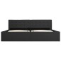 vidaXL Cama canapé hidráulica con LED tela gris oscuro 180x200 cm vidaXL Cama canapé hidráulica con LED tela gris oscuro 180x200 cm