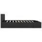 vidaXL Cama canapé hidráulica con LED tela gris oscuro 180x200 cm vidaXL Cama canapé hidráulica con LED tela gris oscuro 180x200 cm