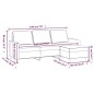 vidaXL Sofá de 3 plazas con taburete de terciopelo azul 180 cm vidaXL Sofá de 3 plazas con taburete de terciopelo azul 180 cm