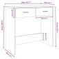 vidaXL Escritorio de madera contrachapada gris Sonoma 80x40x75 cm vidaXL Escritorio de madera contrachapada gris Sonoma 80x40x75 cm