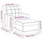 vidaXL Sillón con taburete cuero sintético color capuchino 60 cm vidaXL Sillón con taburete cuero sintético color capuchino 60 cm