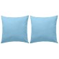 vidaXL Cojines para exteriores 2 unidades 45x45 cm azul claro