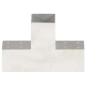 vidaXL Conector de postes en forma de T metal galvanizado 81x81 mm vidaXL Conector de postes en forma de T metal galvanizado 81x81 mm
