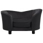 vidaXL Sofá para perros felpa y cuero sintético negro 69x49x40 cm vidaXL Sofá para perros felpa y cuero sintético negro 69x49x40 cm