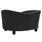 vidaXL Sofá para perros felpa y cuero sintético negro 69x49x40 cm vidaXL Sofá para perros felpa y cuero sintético negro 69x49x40 cm
