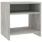 vidaXL Mesita de noche madera contrachapada gris hormigón 40x30x40 cm vidaXL Mesita de noche madera contrachapada gris hormigón 40x30x40 cm