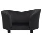 vidaXL Sofá para perros felpa y cuero sintético negro 69x49x40 cm vidaXL Sofá para perros felpa y cuero sintético negro 69x49x40 cm