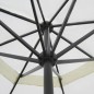 vidaXL Sombrilla de aluminio con base portátil blanco vidaXL Sombrilla de aluminio con base portátil blanco
