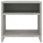 vidaXL Mesita de noche madera contrachapada gris hormigón 40x30x40 cm vidaXL Mesita de noche madera contrachapada gris hormigón 40x30x40 cm