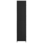 vidaXL Armario de almacenaje de jardín ratán PE negro 59x40x180 cm vidaXL Armario de almacenaje de jardín ratán PE negro 59x40x180 cm