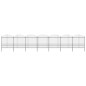 vidaXL Valla de jardín con puntas de lanza acero negro (1,75-2)x11,9 m vidaXL Valla de jardín con puntas de lanza acero negro (1,75-2)x11,9 m
